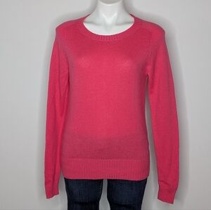 Boden Pink Wool Blend Lightweight Round Neck Sweater 6